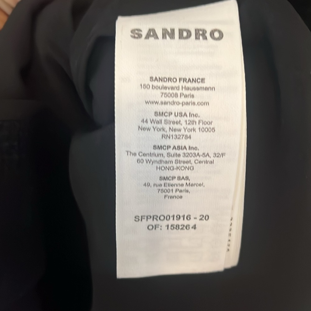 Sandro short tweed dress size 36 NWT - Picture 7 of 9